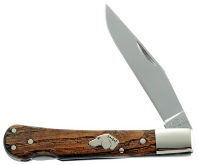 Ka-Bar Traditional Dogs Head Lockback Clip Point Folding Knife w/Straight Edge (3112)