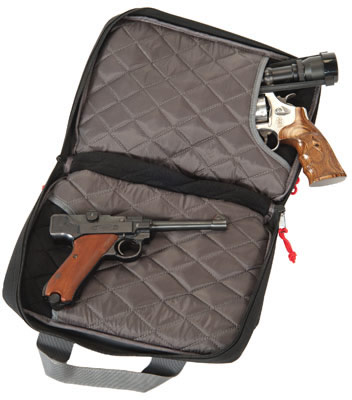 G-Outdoor Quad Pistol Case, Nylon, Black (1310PC)