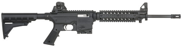 Mossberg 715T Tactical Flat Top 22 Rifle 37201, 22 Long Rifle, 16.25", Fixed Stock, Blued Finish, 10 Rd