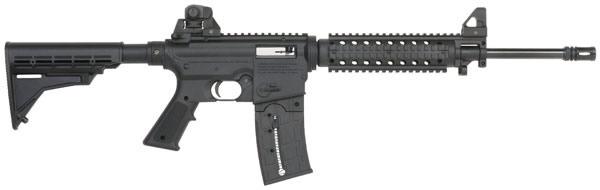 Mossberg 715T Tactical Flat Top 22 Rifle 37207, 22 Long Rifle, 16.25", Fixed Stock, Blued Finish, 25 Rd