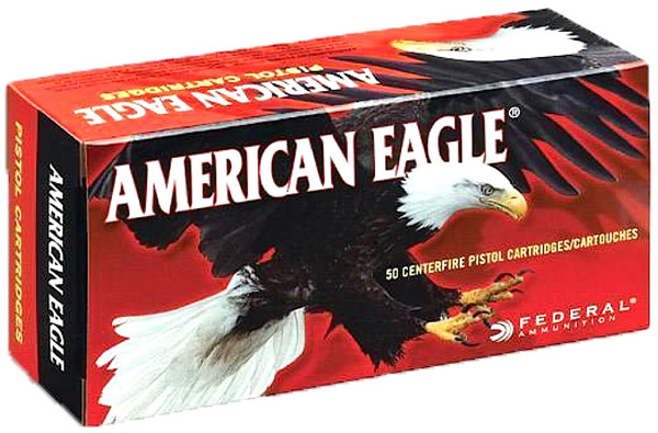Federal American Eagle Pistol Ammunition AE40R100, 40 S&W, Full Metal Jacket (FMJ), 180 GR, 1000 fps, 100 Rd/bx