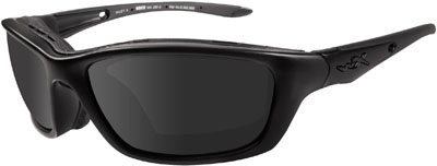 Wileyx Climate Control Matte Black, Smoke Safety Glasses (854)
