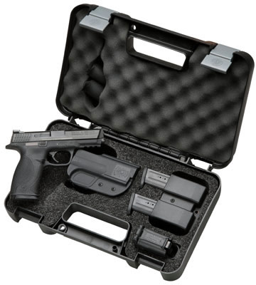 Smith & Wesson MP Carry/Range Kit (MA Approved) 139350, 40 S&W, 4.25 in, Palmswell Grip, Black Melonite Finish, 10 Rd