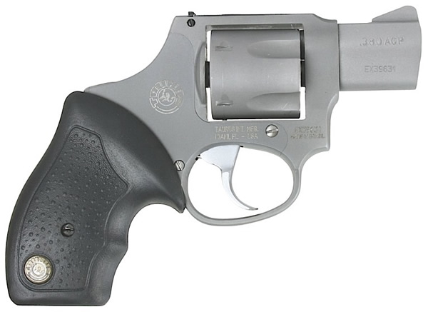 Taurus 380 Mini-Revolver 2380129UL, 380 ACP, 1.75 in, Rubber Grip, Matte Stainless Finish, 5 Rd