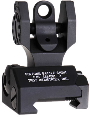Troy BattleSight Rear Tritium Di-Optic Aperture (DOA) Folding, Black (FBSTTBT00)