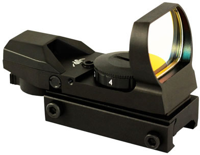 Aim Sports Red Dot Sight RT401, 1x, 24x34mm, Matte Black, 3 M.O.A. Dot