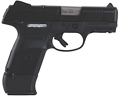 Ruger SR40C Pistol 3479, 40 S&W, 3.5 in, Glass Filler Nylon Grip, Black Finish, 9 Rd