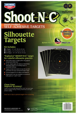 Birchwood Casey 34605 Shoot-N-C 12x18 Silhouette Target 5 Pack