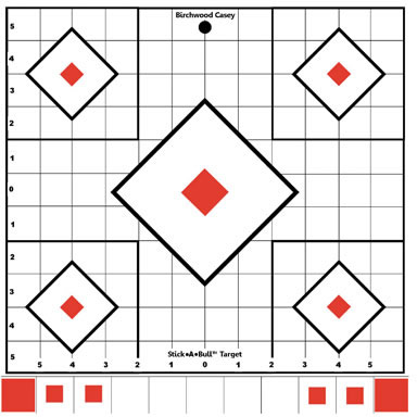 Birchwood Casey 33922 Stick A Bull 8" Self-Adhesive Targets 6 Pack