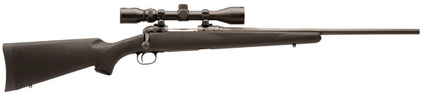 Savage 11/111 Hunter XP Rifle w/Bushnell Scope 19675, 300 Winchester Magnum, 24 in, Blabck Stock, Black Finish