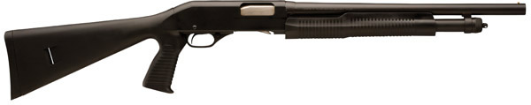 Savage Stevens 320 Pump Security Shotgun 19485, 12 Gauge, 18.5 in, 3 in Chmbr, Pistol Grip Stock, Black Finish
