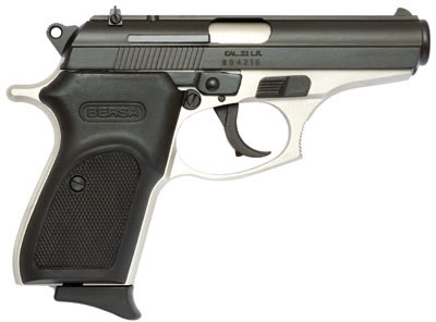 Bersa Thunder 22 T22DT, 22 Long Rifle, 3.5", Checkered Black Polymer Grip, Duo-Tone Finish, 10 Rd