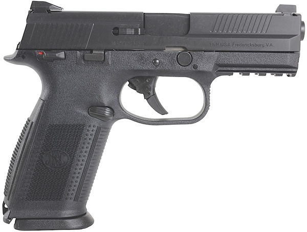 FN Herstal FNS-40 Pistol 66942, 40 S&W, 4 in, Polymer Grip, Black Finish, 14 Rd