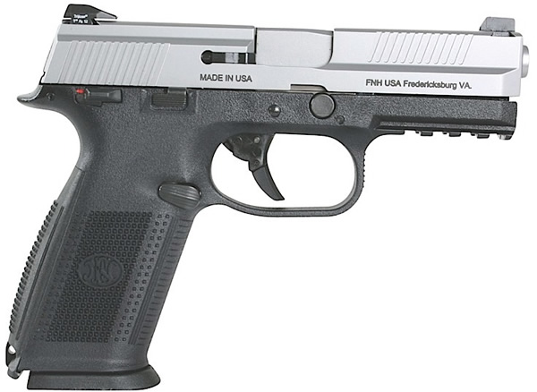 FN Herstal FNS-9 Pistol 66932, 9mm, 4 in, Polymer Grip, Stainless Finish, 10 Rd
