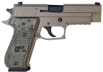 Sig P220 Scorpion Pistol 220R45SCPN, 45 ACP, 4.4 in, Hogue G10 Grip, Dark Earth Finish, Night Sights, 8 Rd