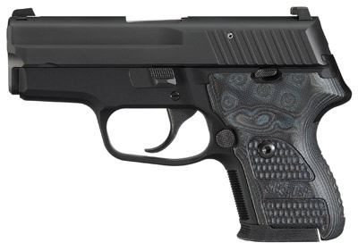 Sig P224 DAK Pistol 22440XTMBLKGRYDAK, 40 Smith & Wesson, 3.5 in, Wood Grip, Black Finish, Night Sights, 10 Rd