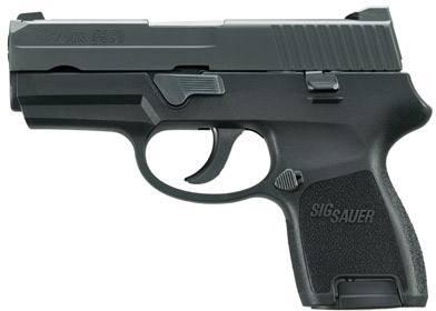 Sig P250 Sub-Compact Pistol 250SC380BSS, 380 ACP, 3.6 in, Polymer Grip, Black Finish, Night Sights, 12 Rd