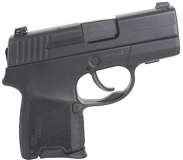 Sig P290 Pistol 290RS9BSS, 9mm, Pistol 2.9 in, Polymer Grip, Black Finish, Night Sights, 6/8 Rd