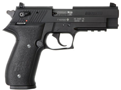 Sig Mosquito (CA Approved) Pistol MOS22BCA, 22 Long Rifle, 3.9 in, Black Polymer Grip, Black Finish, Adj Sights, 10 Rd