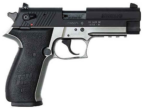 Sig Mosquito (CA Approved) Pistol MOSS22RTCA, 22 Long Rifle, 3.9 in, Black Polymer Grip, Two-Tone Finish, Adj Sights, 10 Rd