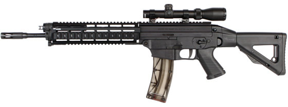 Sig 522 Swat (CA Approved) Rifle R52216BCSCA, 22 Long Rifle, 16.6 in, Telestyle Stock, Black Finish