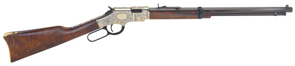 Henry Golden Boy Deluxe Rifle H004VDD, 17 HMR, 20 in, American Walnut Stock, Blued Finish