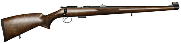 CZ CZ455 Rifle 02106, 22 WMR, 20.7 in, Walnut Stock, Blue Finish, 5 Rd