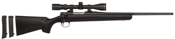 Mossberg 100 ATR All Purpose Rifle w/Scope 27265, 308 Winchester, 20 in, Black Synthetic Stock, Matte Blue Finish