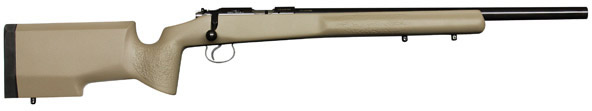 CZ 455 Varmint Precision Trainer Rifle 02148, 22 Long Rifle, 20.5 in, Tan Composite Stock, Blue Finish