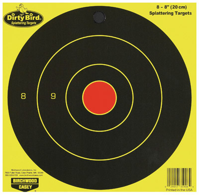 Birchwood Dirty Bird Bulls Eye Targets 8-Pack (35908)