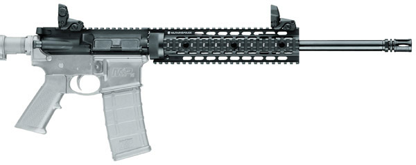 Smith & Wesson MP 15T AR-15 Upper Receiver Assembly 223 Remington/5.56 NATO 16 in Chrome Lined Flat Top Upper (812010)"
