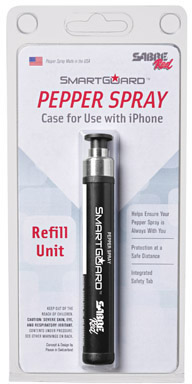 Sabre SmartGuard iPhone Pepper Spray Refill Black (SGRBKUS)