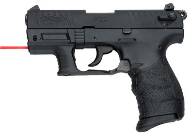 Walther P22 Pistol QAP22610, 22 Long Rifle, 3.42 in, Black Polymer Grip, Black Finish, 10 Rd
