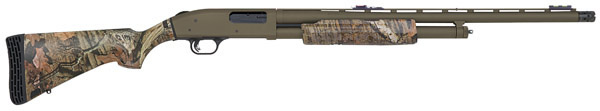 Mossberg 500 Flex Turkey/Defense Combo 12 Gauge Shotgun 55113, 12 Gauge, 24 in /18.5 in, Camo Stock, OD Green Finish