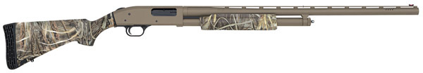 Mossberg Flex 500 Hunting Shotgun 50124, 12 Gauge, 28 in, Max-4 Camo Synthetic Stock, Tan Finish