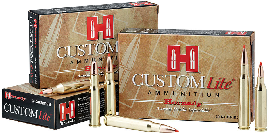 Hornady Custom Lite Rifle Ammunition 80572, 7mm-08 Remington, SST, 120 GR, 2675 fps, 20 Rd/bx