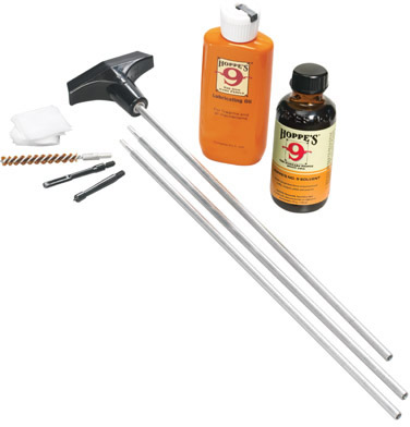 Hoppes Rifle Cleaning Kit Aluminum Rods 22-257 Cal w/Plastic Box (U22)
