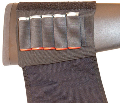 GrovTec Buttstock Cartridge Shotgun Shell Holder Elastic, Black (GTAC84)