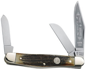 Boker Folder Knife w/Clip/Spey/Sheepfoot Blade 4474