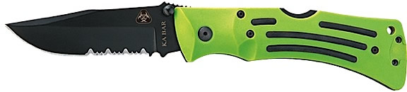 Ka-Bar Zombie Mule Folder Clip Point Folding Knife w/Combo Edge (3059)
