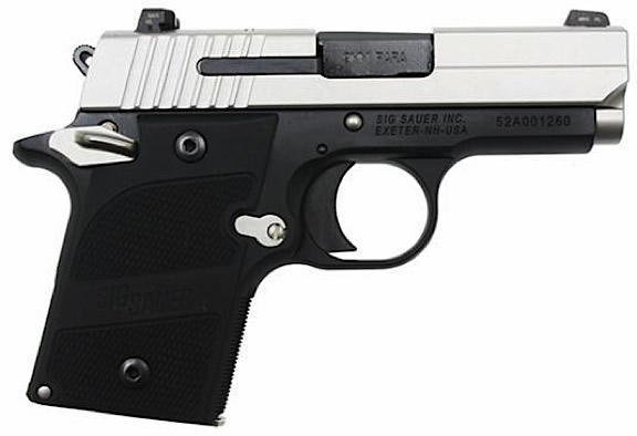 Sig Sauer P938 Pistol 9389AGAMBI, 9mm, 3", G-10 Grip, Aluminum Finish, 6 Rd