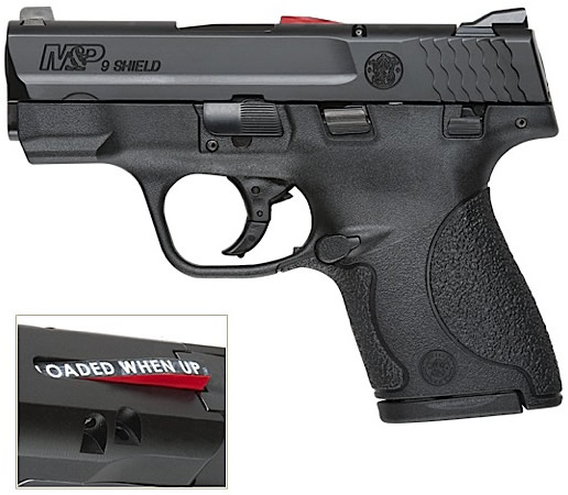 Smith & Wesson MP9 Shield (CA Approved) Pistol 187021, 9mm, 3.1 in, Polymer Grip, Black Finish, 8 Rd
