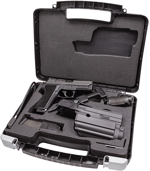 Sig P229 TacPac-L Pistol E29R40BSSTAC, 40 S&W, 3.9 in, Black Grip, Black Finish, Siglite Sights, 12 Rd