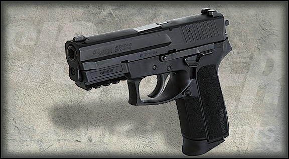 Sig SP2022 Pistol Tac Pac E20229BSSTAC, 9mm, 3.9 in, Black Grips, Black Finish, Siglite Night Sights, 15 Rd