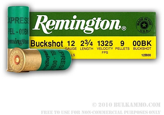 Remington Express Shotgun Shells 12B00B, 12 Gauge, 3 in, 1-1/4 oz, #6 Steel Shotshells Shot, 100 Rd/Bx
