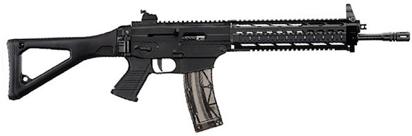 Sig 522 SWAT (Ca Approved) Semi-Auto AR-15 Rifle R52218BCSCA, 22 Long Rifle, 18", Folding Stock, Black Finish