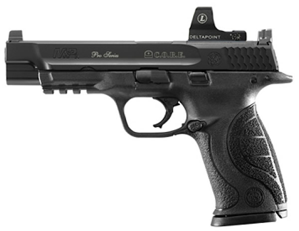 Smith & Wesson 9 Pro Optics Ready Pistol 178058, 9mm, 5 in, Interchangeable Palmswell Grip, Stainless Finish, 17 Rd