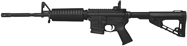 Colt Match Target AR-15 Rifle MT6400001, 223 Remington/5.56 NATO, 16.1", Adj. Stock, Black Finish