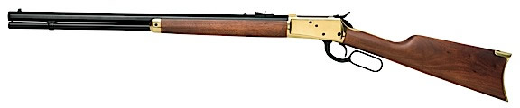 Rossi Lever Action Rifle R9252004, 357 S&W Magnum (Mag), 24 in, Walnut Stock, Brass w/Blue Barrel Finish