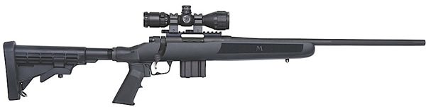 Mossberg Flex AR-15 Rifle w/Lighted Reticle 27747, 223 Remington/5.56 NATO, 20", Collapsible Stock, Blued Finish